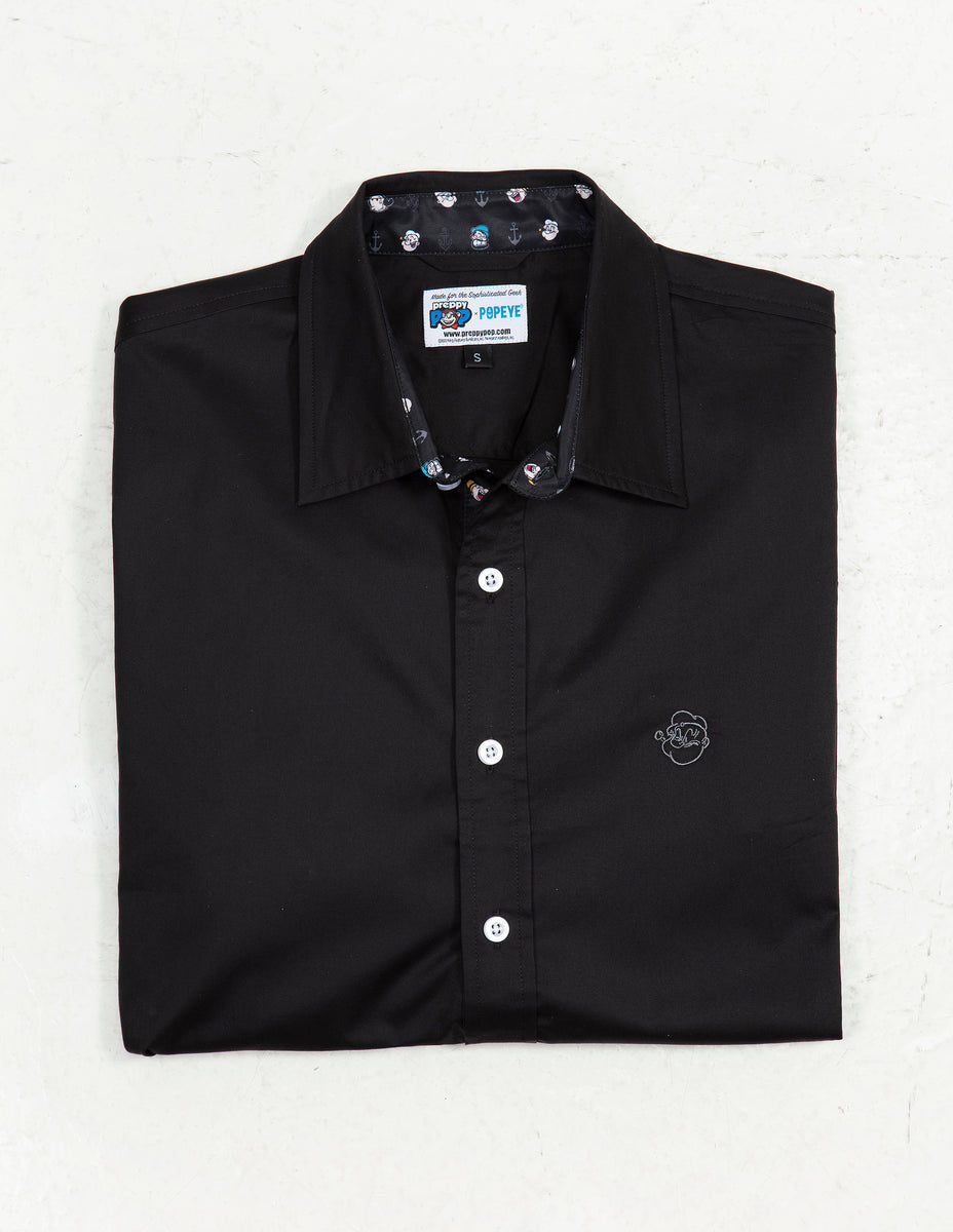 Popeye Long Sleeve Button Up Shirt